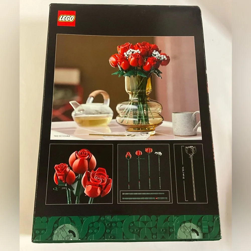 LEGO Bouquet of Roses 10328 Botanical Complete Set 822 pcs Unopened Box NEW